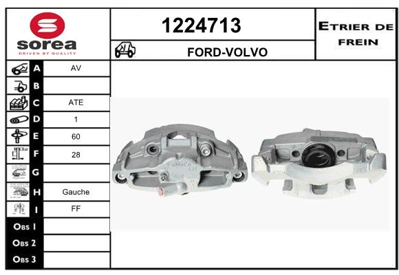 Étrier De Frein électrique Arrière Droit Pour Volvo S80 II (2006-2016) - Neuf LST